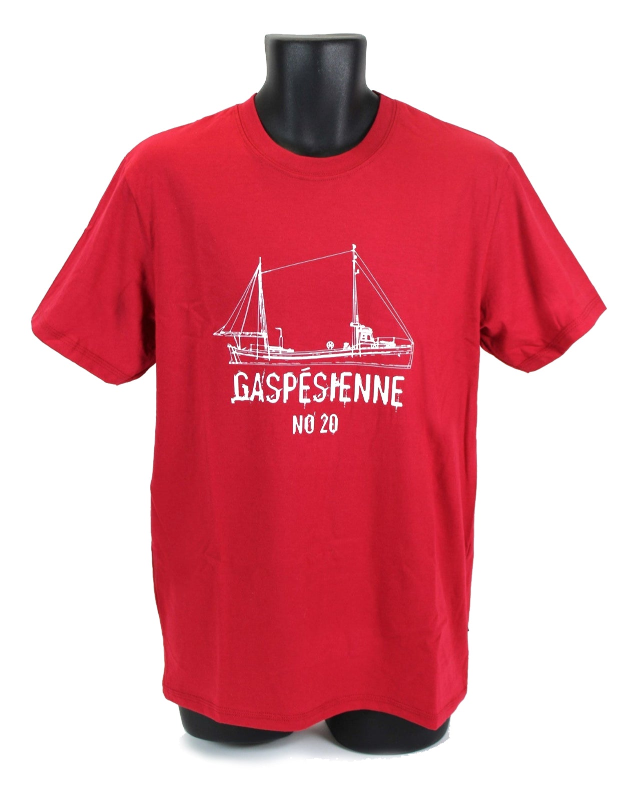 T-shirt Gaspésienne no 20 rouge